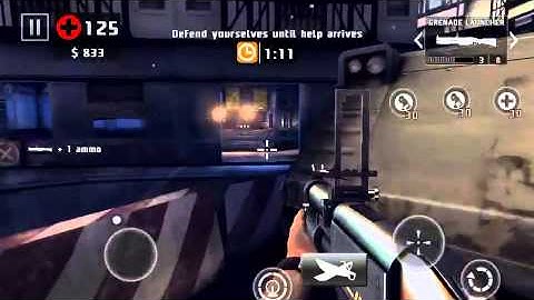 Dead trigger 2 fn 2000 & grenade launcher defend level 58 gameplay iOS on hard TDU 55+