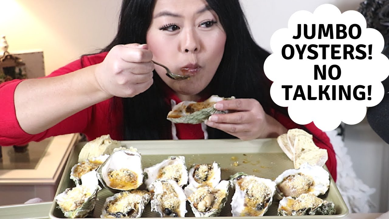Jumbo Oyster Mukbang! No talking-ASMR