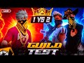 FREE FIRE LIVE GUILD TEST & PLAYING WITH SUBSCRIBERS 🔥😍 #fflive #freefirelive #freefire