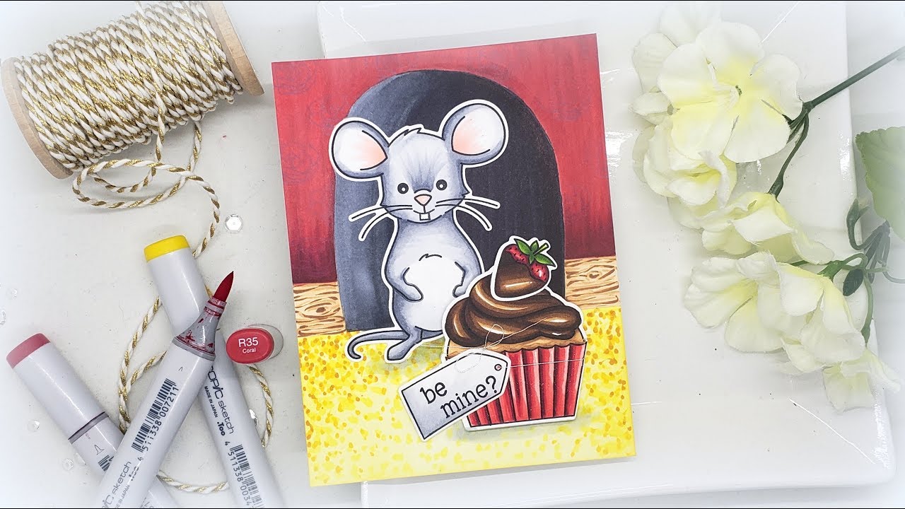 Be Mine? Copic Coloring Scene: My Worst Date Story