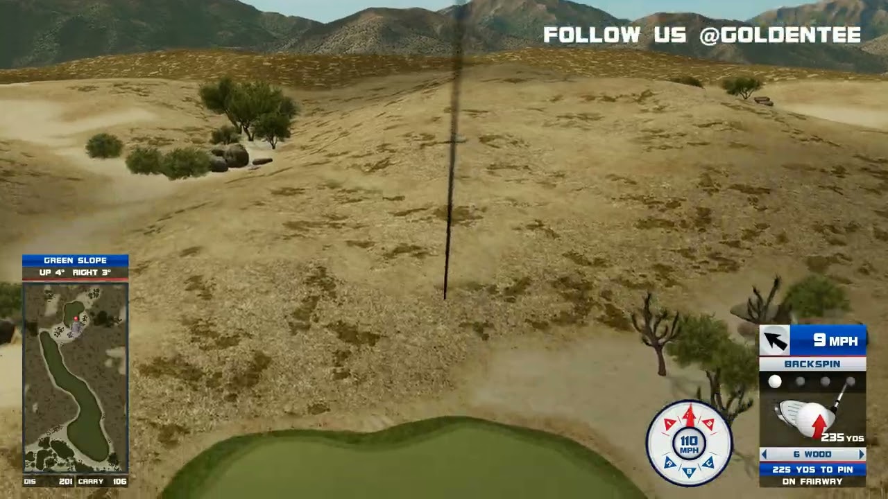 Golden Tee Great Shot on Acoma Mesa!