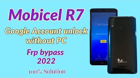 Mobicel R7 Google Account unlock without PC. frp bypass without PC