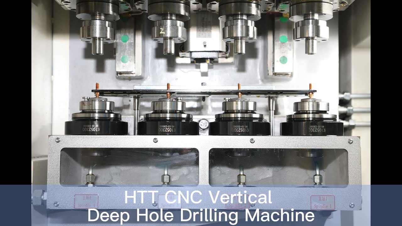 HTT CNC Vertical Deep Hole Drilling Machine--Welding Tip - YouTube