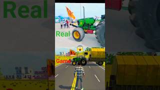 Tractor Real vs Game | Shocked Reaction 😱