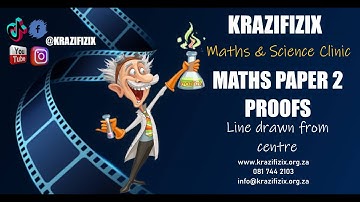 Line drawn from centre perpendicular to chord bisects the chord