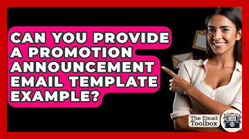 Can You Provide A Promotion Announcement Email Template Example? - TheEmailToolbox.com