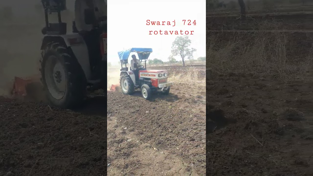 Swaraj 724 xm with Fieldking Rotavator.🚜