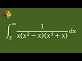 Solving an Improper Integral Using Reciprocal Substitution and Algebraic Decomposition