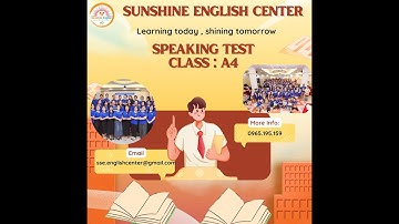 SPEAKING TEST - I LEARN SMART START 2 - UNIT 3 + 4