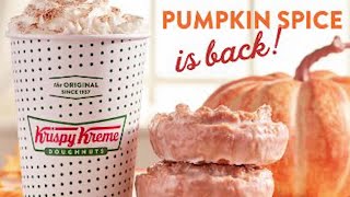 Krispy Kreme brings back pumpkin spice doughnut