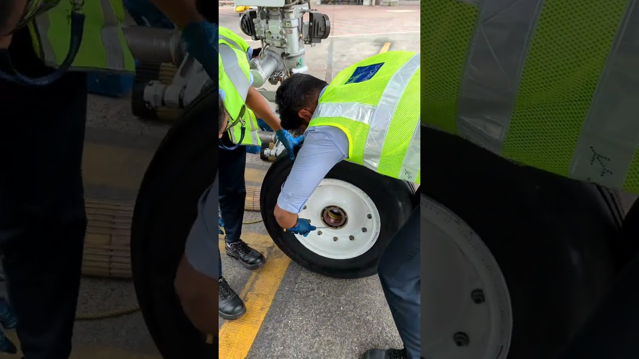A320 Nose Wheel Replacement.