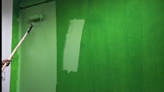 ওয়েদার কোট রং করা দেখুন || how to apply weather paint on wall || home color and design idea #paint