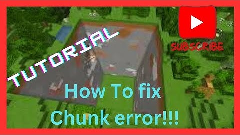 How to Fix Chunk Error (Very easy!!!)