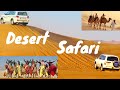 Desert safari tour  doha qatar  camel ride sand dunes