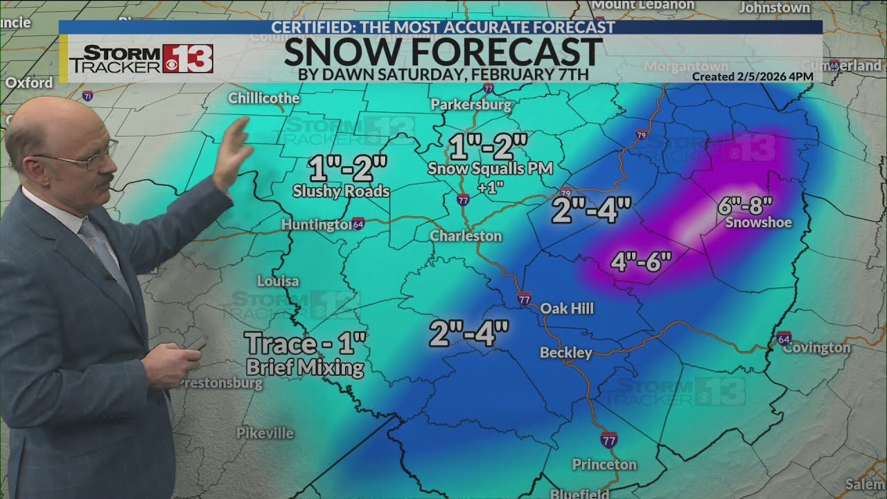 Thursday late update on snow for Friday - YouTube