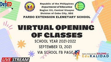 PAEXTES Virtual Opening of Classes SY2021-2022