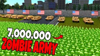 Can US ARMY Hold City Walls vs 7 MILLION ZOMBIES!? - UEBS 2: Ultimate Epic Battle Simulator 2