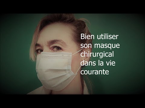 Bien utiliser son masque chirurgical dans la vie courante