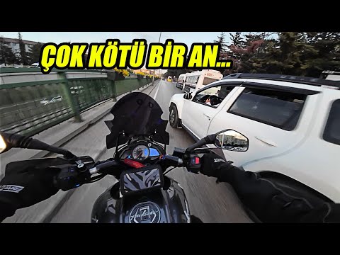 Bariyer İle Araba Arasında Sıkışmak! Kaza geliyorum demez! Türkiye'deki Motorcu Olayları!