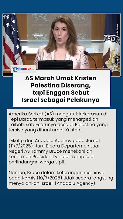 AS Marah atas Serangan ke Kota Kristen Palestina di Tepi Barat, tapi Enggan Sebut Israel Pelakunya
