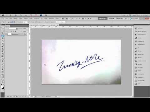 How to crop out Signature Tutorial #