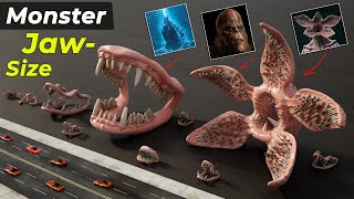 Monster Jaw Size Comparison 3D Animated Bloop Vs Sea Eater