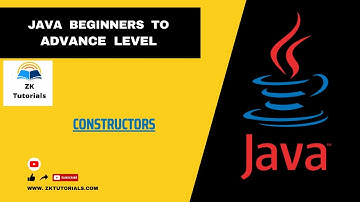 27 Constructors In Java | Java Tutorials For Beginners