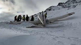 Dolomites : Atterrissage miraculeux d'un avion de tourisme