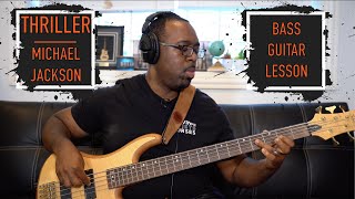 Thriller by Michael Jackson (40 Year Anniversary) - Bass Guitar Lesson (Starving Artists Courses)