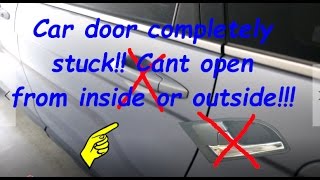 How to open completely stuck Honda CRV car door !! Can