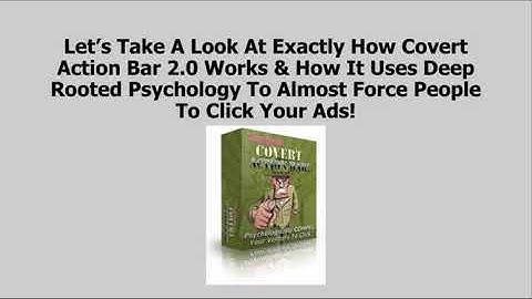 Covert Action Bar V2 REVIEW