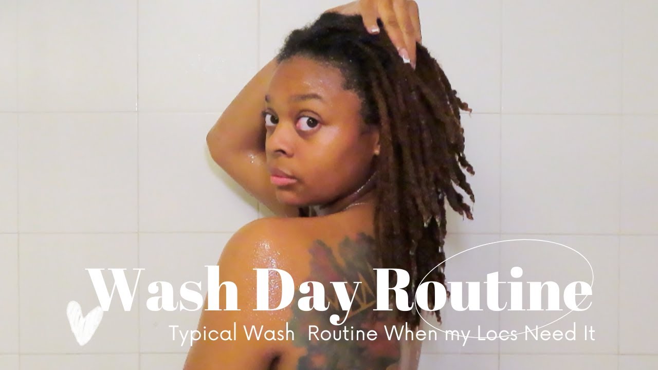 Loc Wash Day Routine | Typical At Home Wash Day + Maui Moisture - YouTube