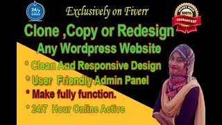 I will clone,redesign or clean and modern wordpress website create