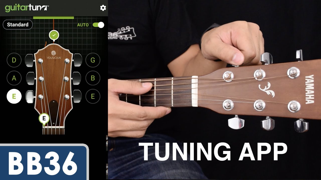 How To Tune Guitar Using App   GuitarTuna