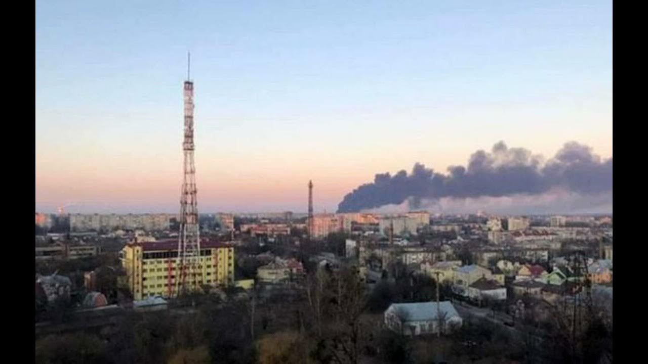 Фото удара по хранилищу газа
