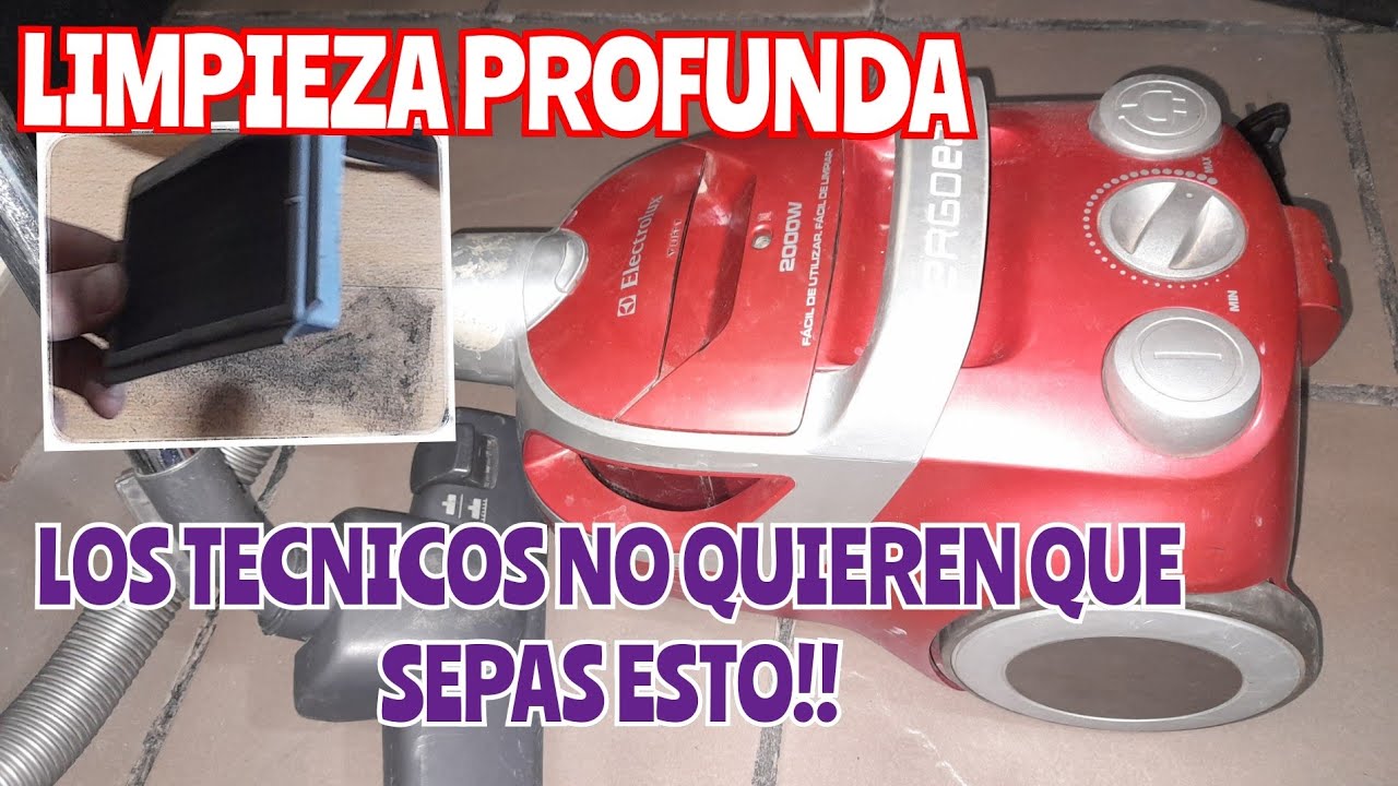 como limpiar filtros  aspiradora electrolux ergoeasy no aspira con fuerza, los tecnicos no te dicen!