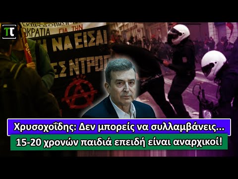 Όταν ο Χρυσοχοΐδης έλεγε ότι δεν μπορείς να συλλαμβάνεις 15-20 χρονών παιδιά επειδή είναι αναρχικοί!