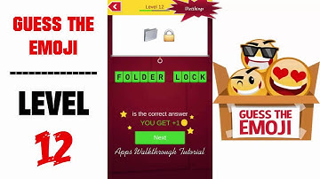 Guess The Emoji Level 12 - All Answers - Walkthrough ( By GMonks Entertainment )