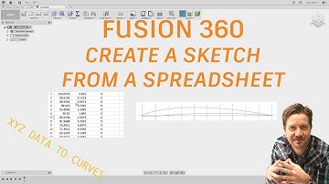 FUSION 360 Import XYZ Data - Create Curves From A Spreadsheet