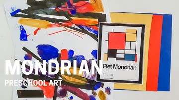 Mondrian Preschool Art