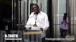 R-Truth Speech [Turns Face] at Burj Khalifa, 2012 Dubai Tour Starts - HD