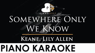Keane - Somewhere Only We Know - Piano Karaoke Instrumental Cover with Lyrics