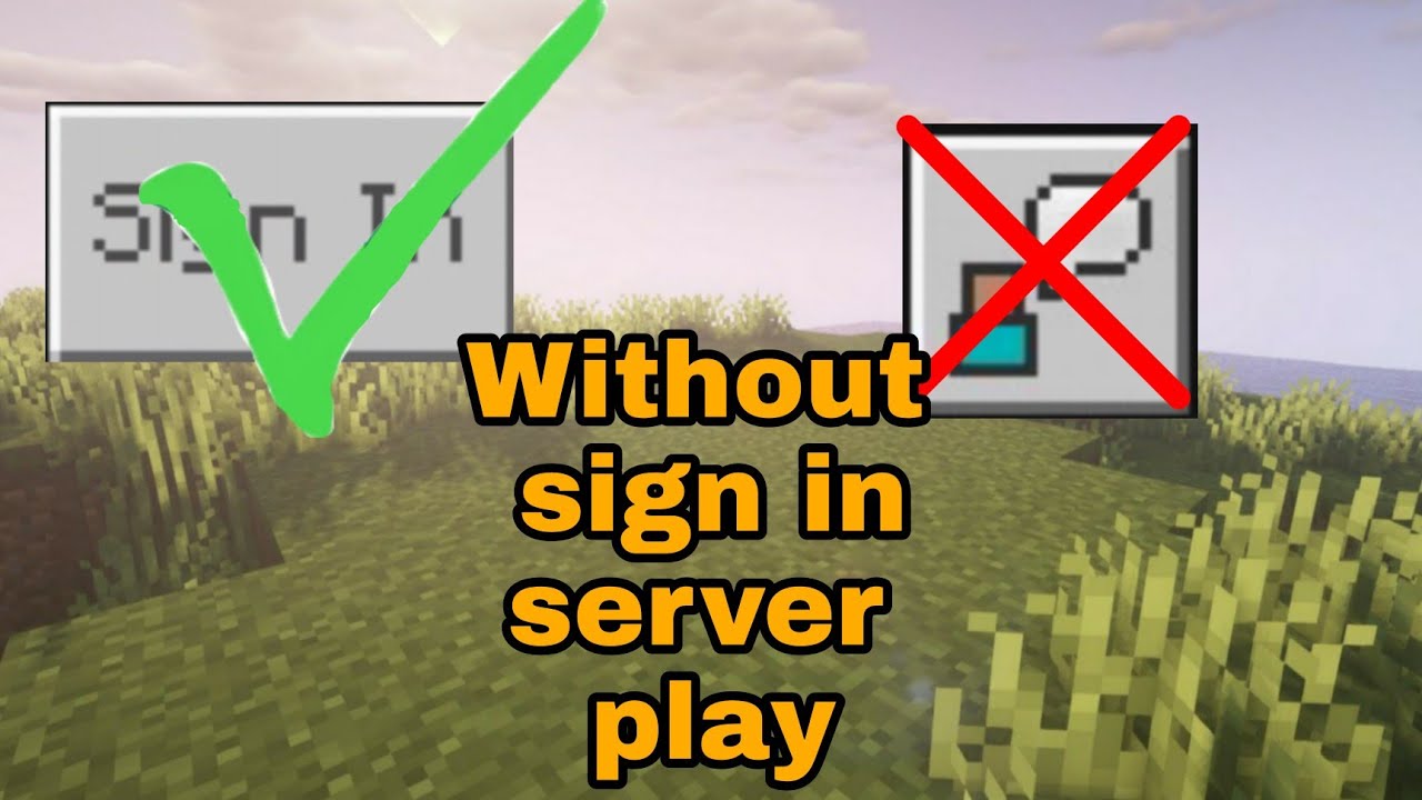 How to play minecraft pocket edition server without sign in - YouTube
