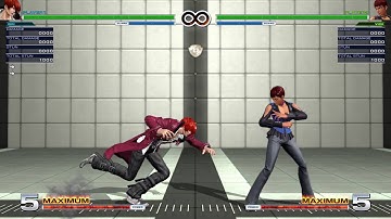 THE KING OF FIGHTERS XIV Iori No Micro Dash Command Throw combos