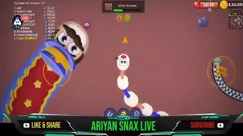 Wormszone.io live stream biggest worms hunting part (103) || Android / ios gameplay Walkthrough