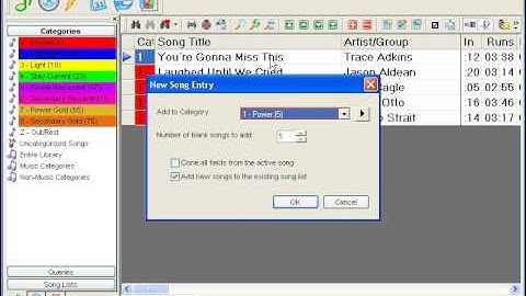 MusicMaster Walkthrough - Library Maintenance: Adding songs to the library