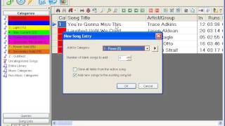 MusicMaster Walkthrough - Library Maintenance: Adding songs to the library