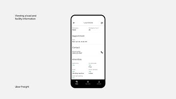 How to view a load in the Uber Freight app