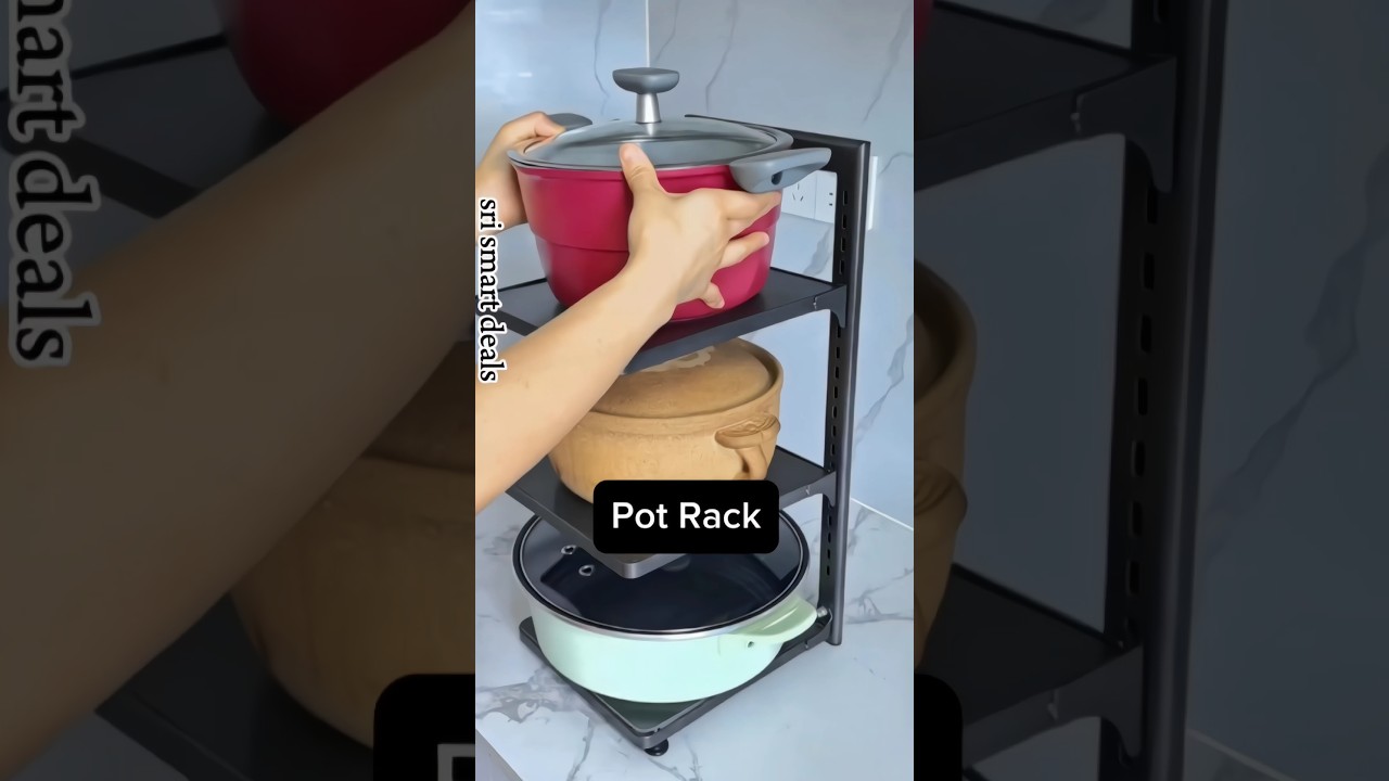 Pot Rack Organizer Hack 🔥