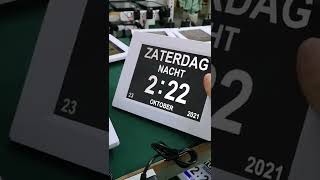 3UI display 8inch  day clock for day date time calendar display